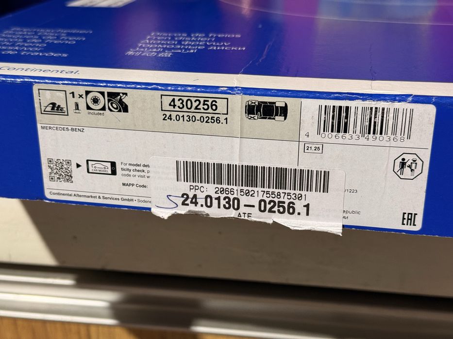 Conjunto Travagem ATE 350mm - Mercedes