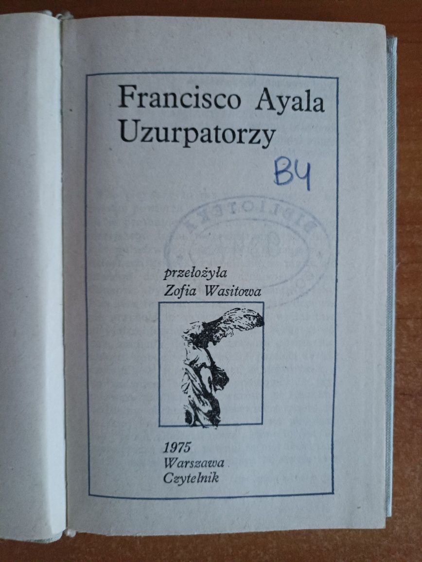 Fransisco Ayala "Uzurpatorzy"