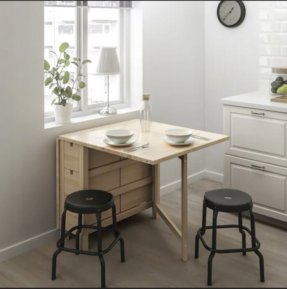 Stół drewniany Ikea, rozkładany Norden