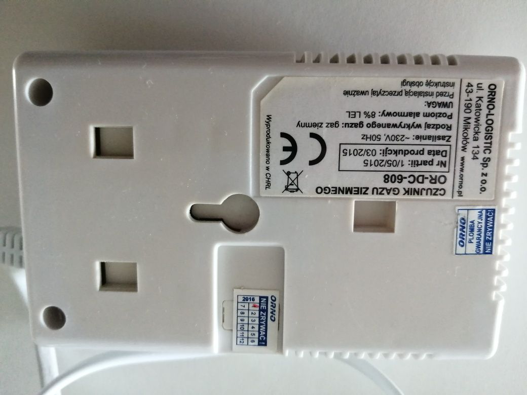 Czujnik gazu ziemnego ORNO OR DC 608