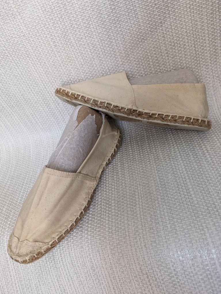 Espadryle z materiału