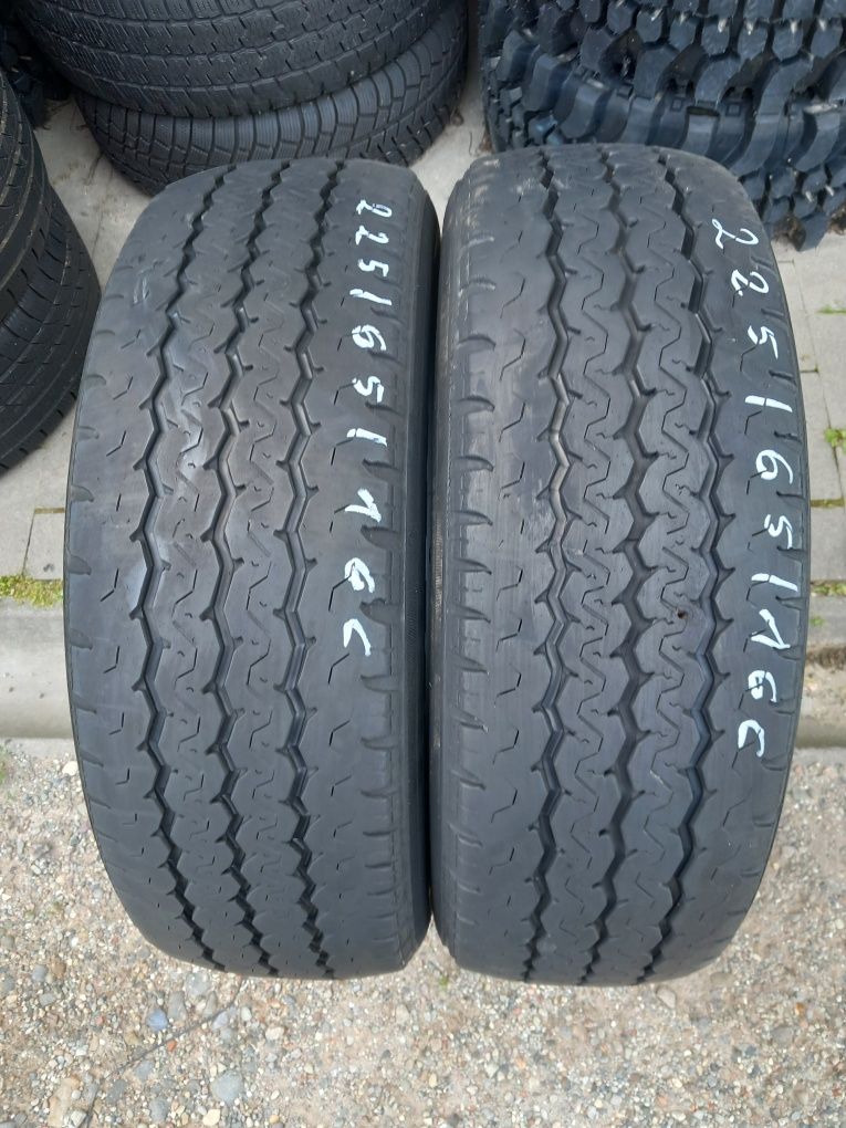 2x Opony Używane Letnie 225/65R16C Radial