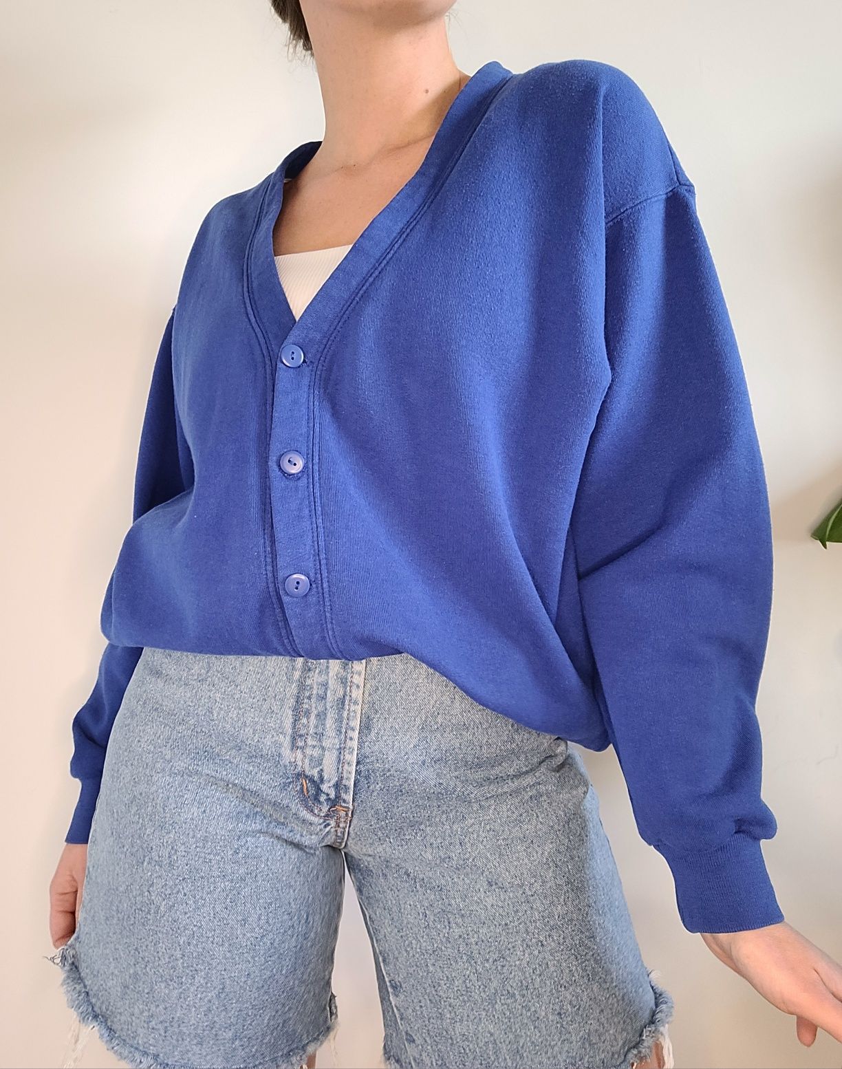 Oldschoolowa rozpinana bluza oversize 90s unikat vintage