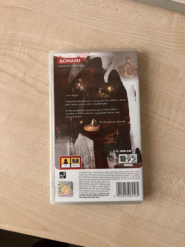 Silent Hill origins gra na psp, unikat