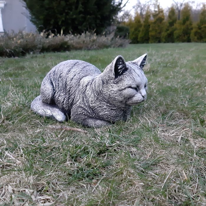 Figura figurka ogrodowa betonowa kot dekoracja ozdoba do salonu