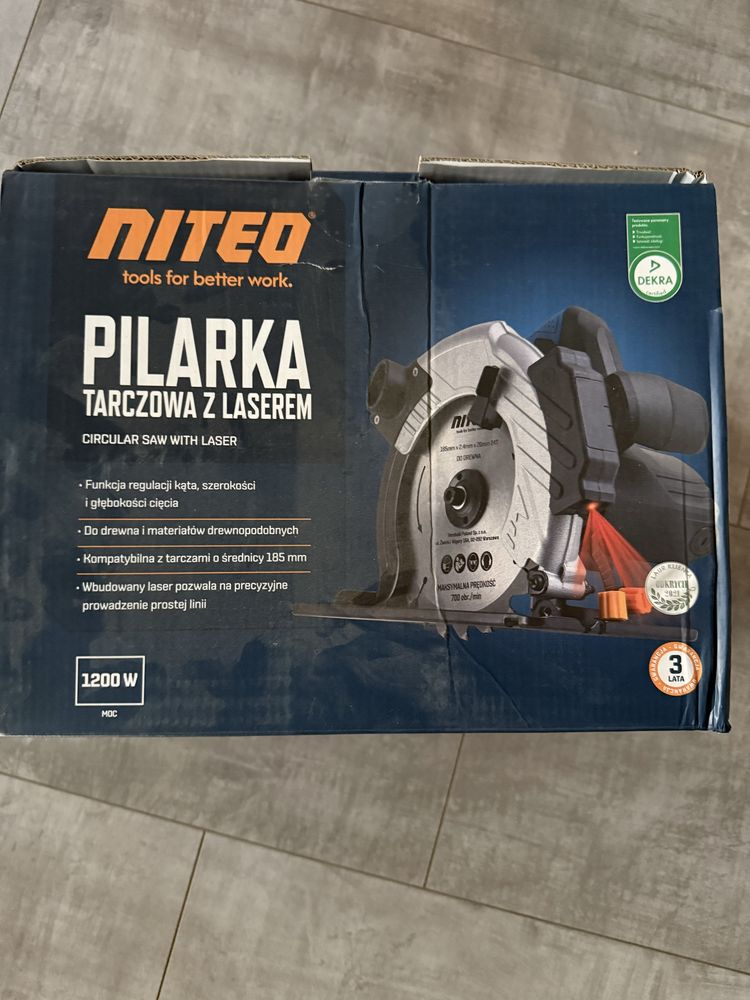 Nowa pilarka tarczowa z laserem Niteo gwarancja pila