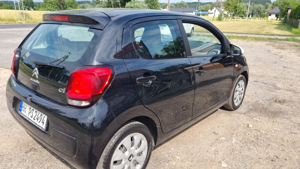 Citroën C1 Wersja II 1.2 Benzyna 5drzwi Czarny Klima Nowy rozrząd Ledy