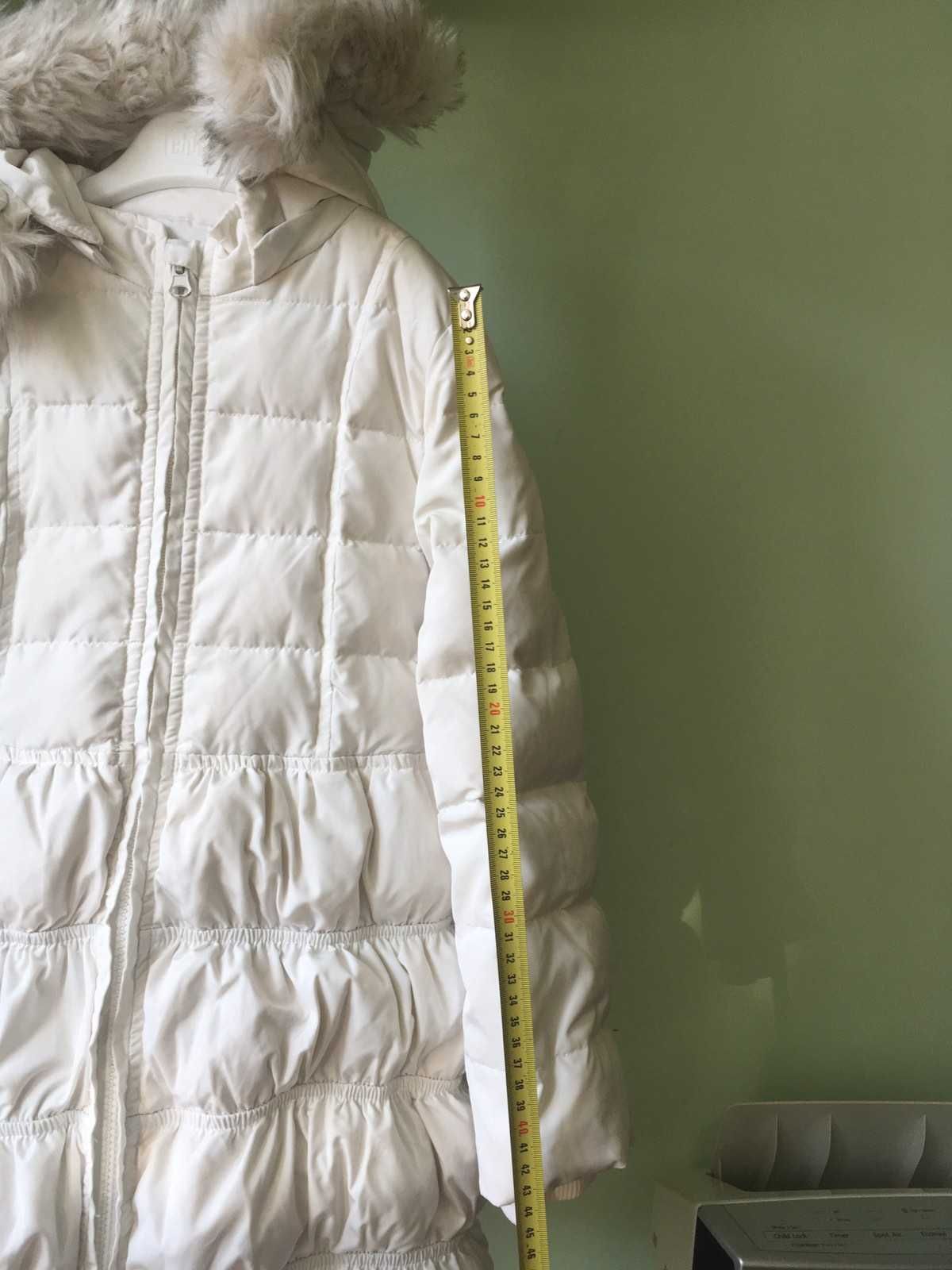 пуховик на дівчинку, Chicco, розмір 128, б/в зимняя куртка