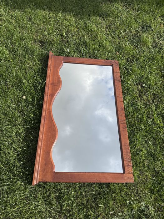 Lustro 120x75, dębowa rama, solidne i eleganckie.