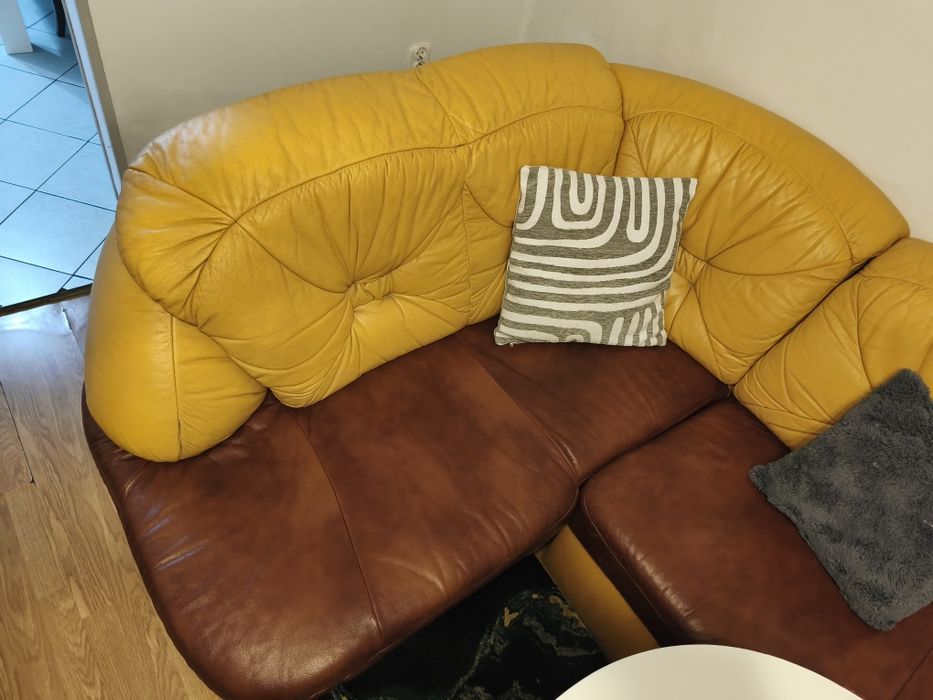 Sprzedam narożnik z naturalnej skóry