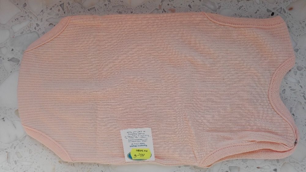 NOWE Body, rozmiar 56 (ramiączka, 100% bawełna)