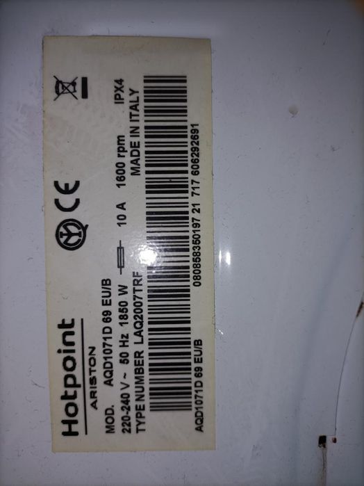 Pralka Hotpoint Ariston z przeznaczeniem na części