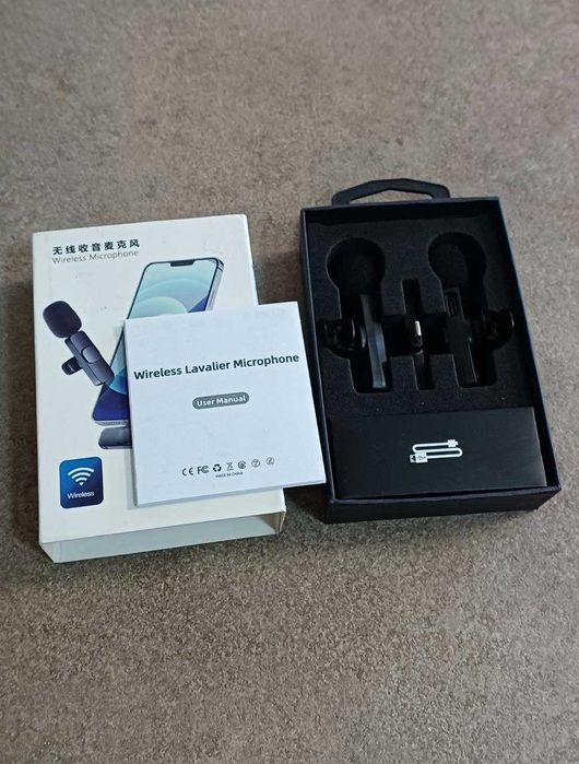 Петличний подвійний мікрофон для iPhone.Петличка для блогерів.