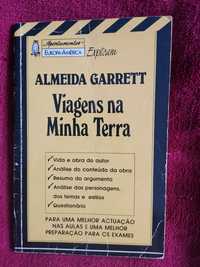 Livro resumo e apontamentos "Viagens na minha Terra"