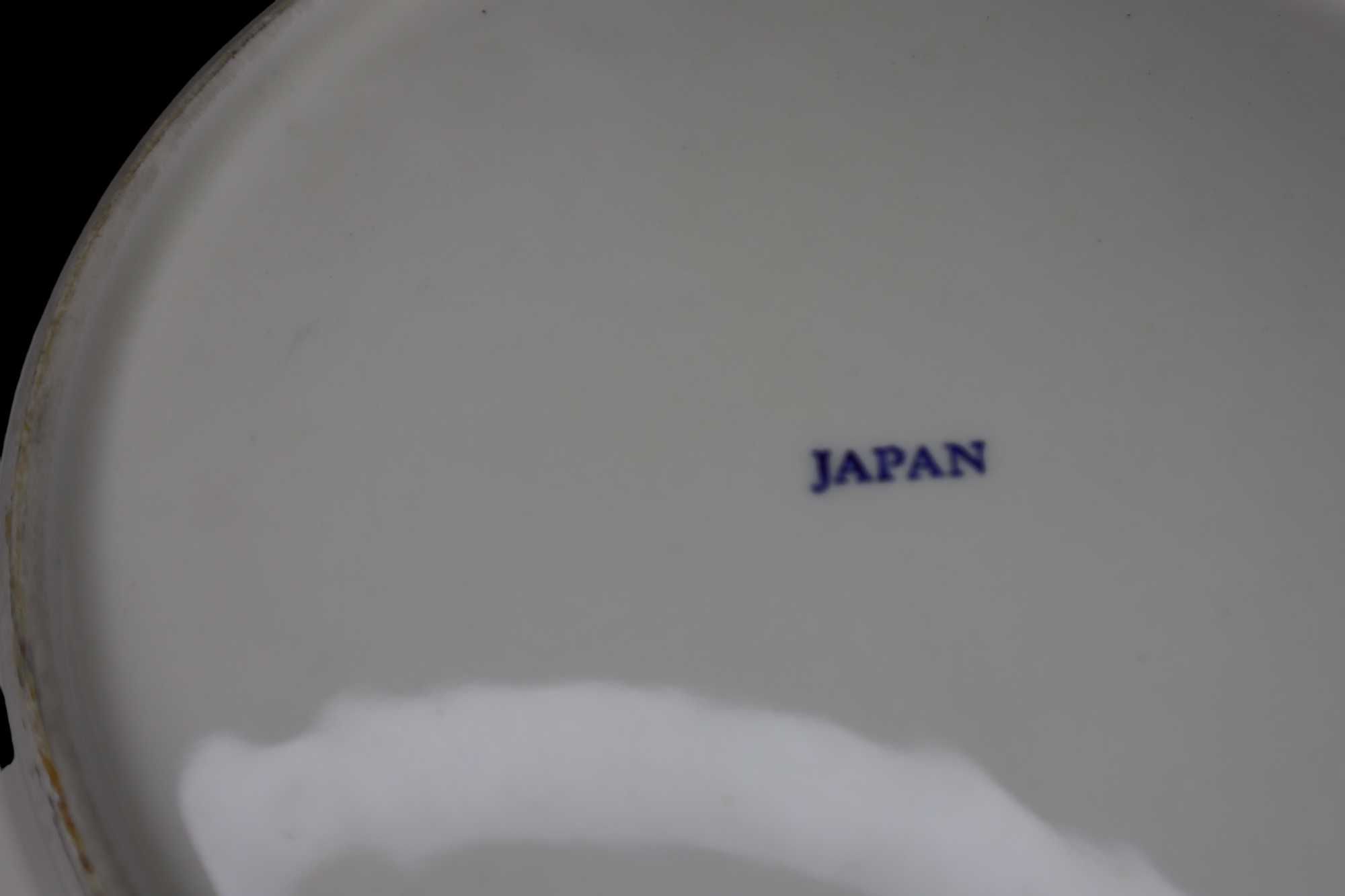 Sanyei Japan duża Porcelanowa miska kolorze niebiesko-białym b4/011410