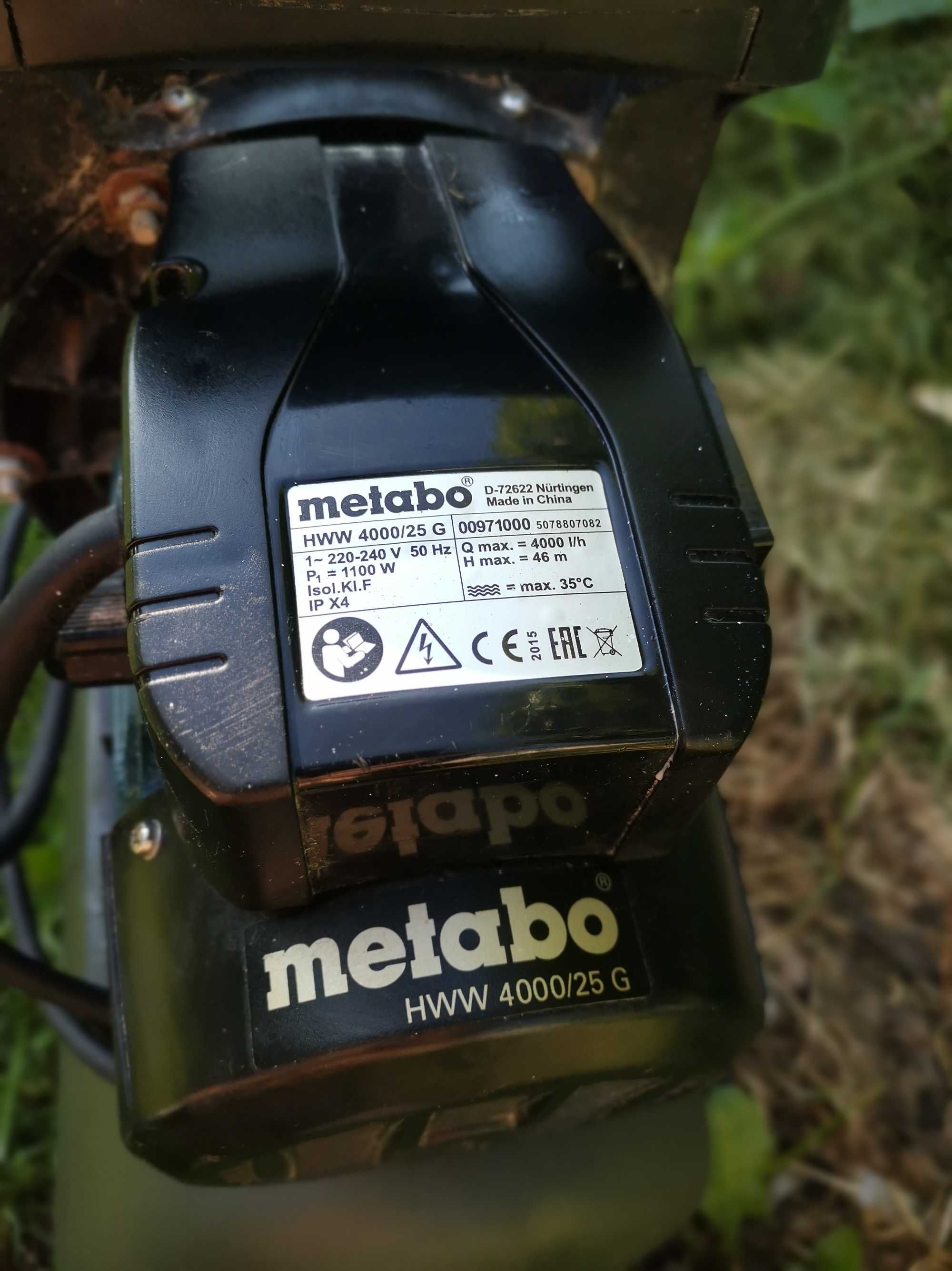 Насосна станція Metabo HWW 4000/25 G (1100 Вт)