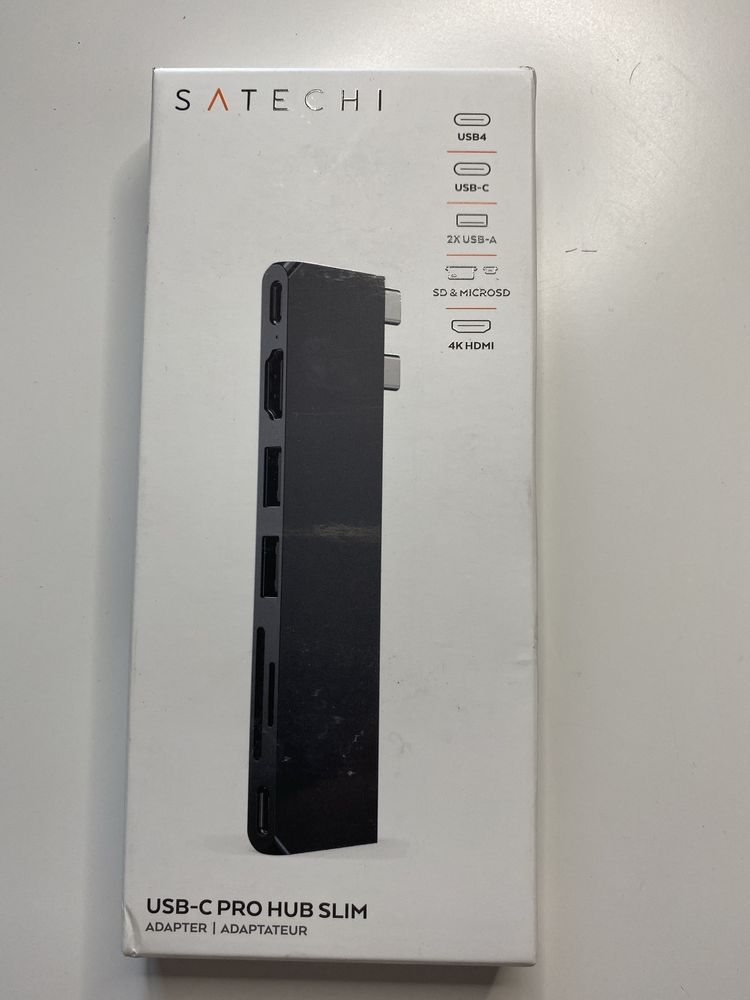 Satechi Pro Hub Slim podwójne USB-C do MacBook USB, HDMI,USB-A