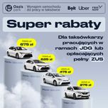 Wynajem aut do taxi Bolt / Uber / FreeNow / Bliq
