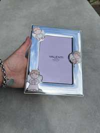 Фоторамка срібна для дівчинки (14,5 x 19 см) Valenti