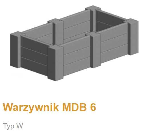 Modułowy Warzywnik Betonowy MDB typ W model MDB6