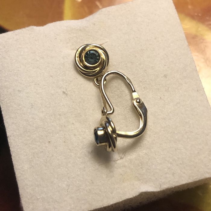 Złote kolczyki 585 chrzest, chrzciny