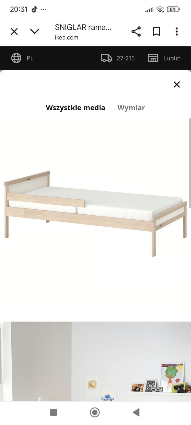 łóżko dziecięce . Ikea