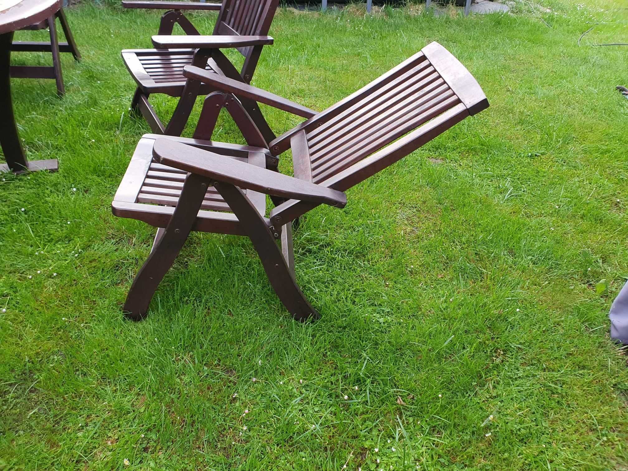 Meble ogrodowe stół z 6 krzesłami rozkładanymi