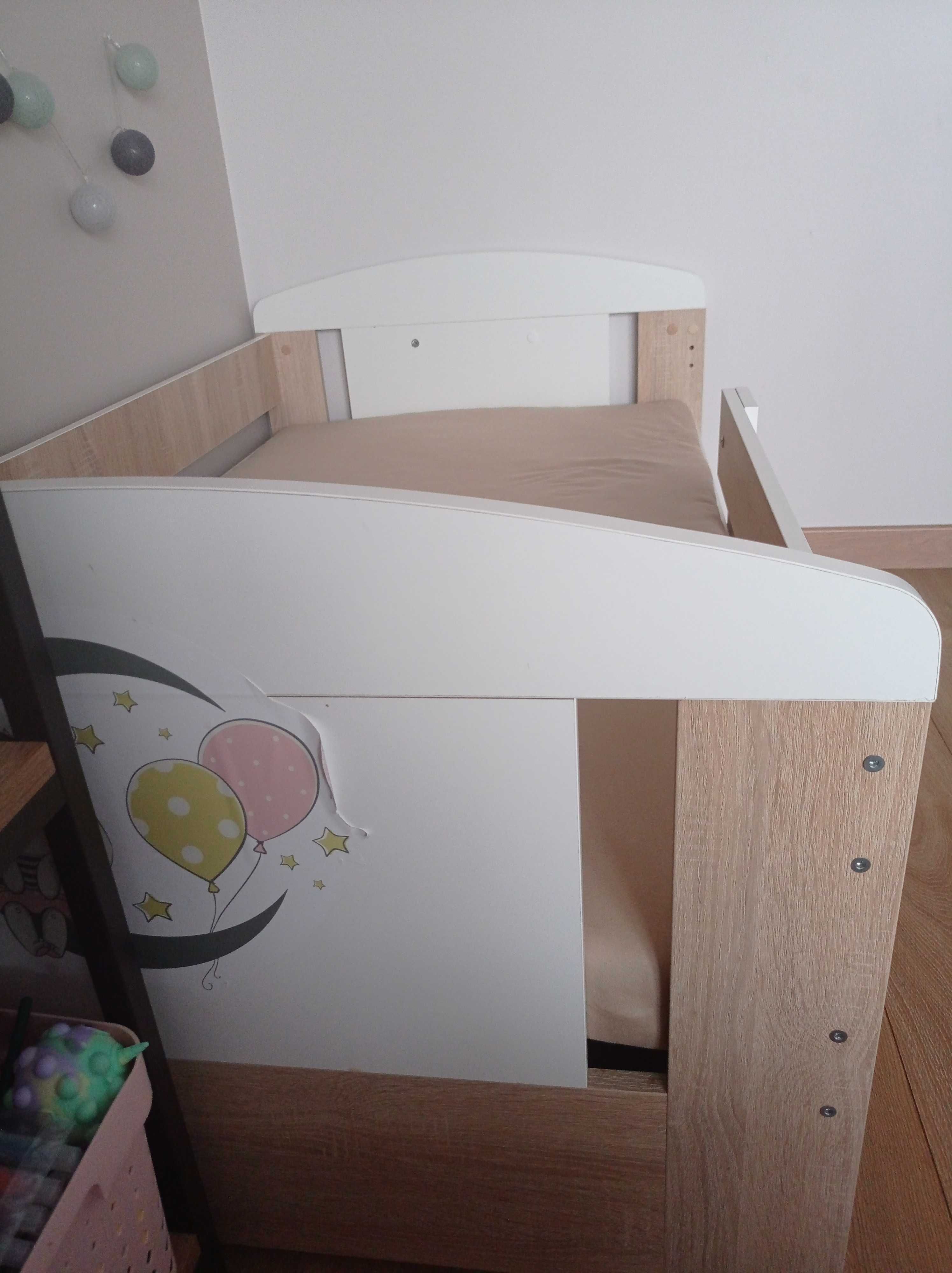 Dziecięce łóżeczko z materacem wymiary 140x80
