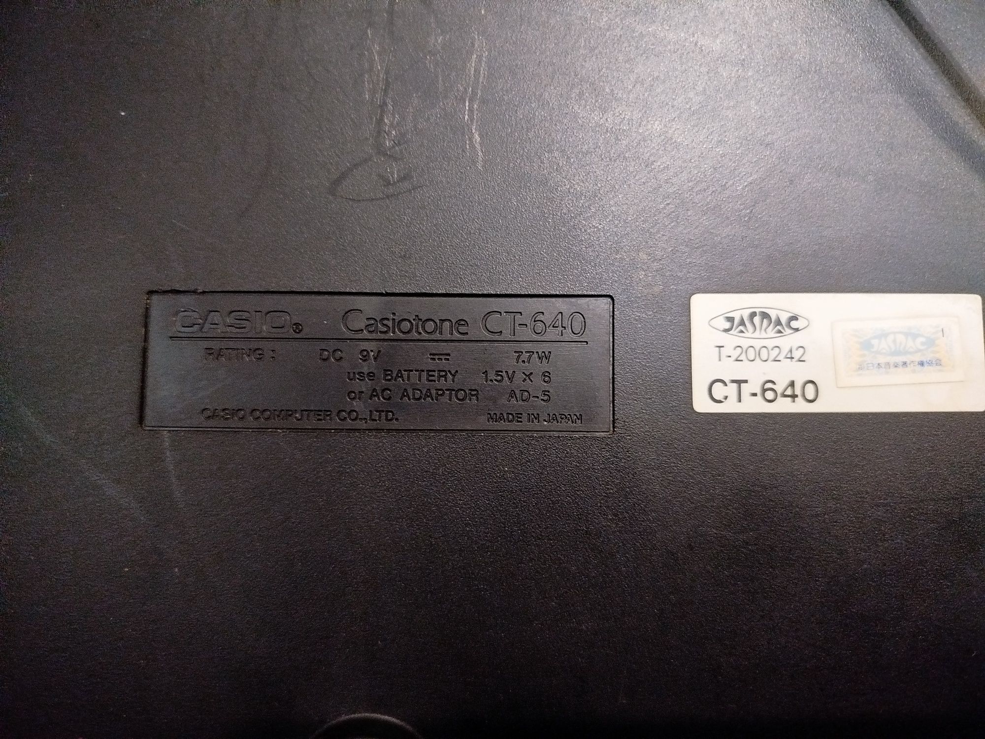 Синтезатор Casio Casiotone CT-640