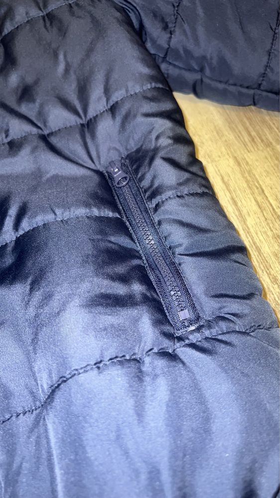 Granatowa kurtka zimowa dla chłopca 146 cm t2