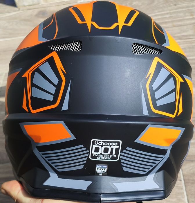 NOWY Kask cross okulary gogle  na rower hulajnogę Uchoose rozmiar L