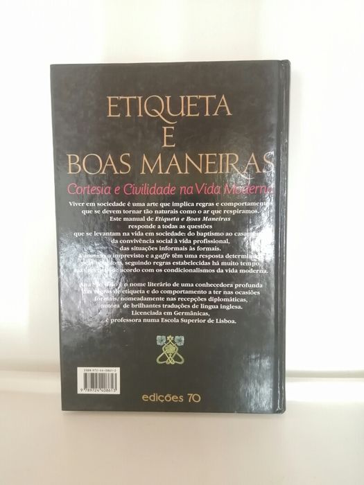 Livro Etiqueta e Boas Maneiras, Ana de São Gião
