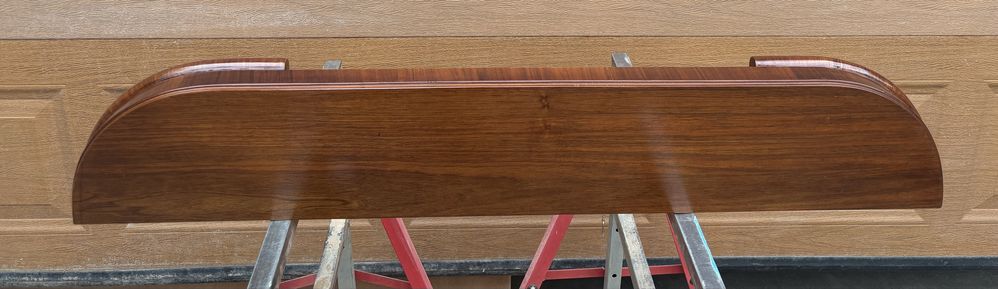 Półka Wisząca Na Ścianę Orzech Art Deco 117 Stan Idealny Po Renowacji