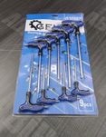 Набір Т-подібних ключів TORX (пластикова ручка) 9 одиниць GEKO G30587