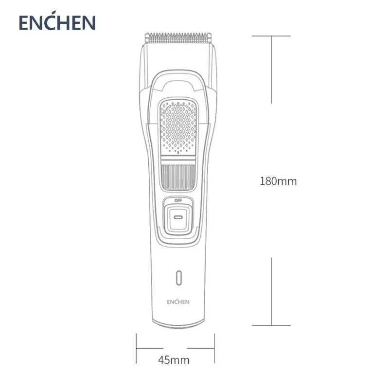 Машинка для стрижки триммер Xiaomi ENCHEN Sharp 3S, ножницы и накидка