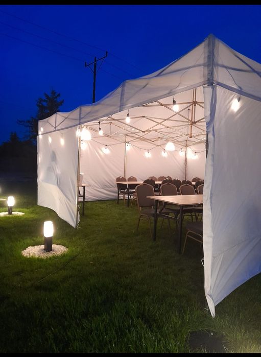 Wynajem, wypożyczalnia, namioty, hale namiotowe, stoly, krzesła, leżak