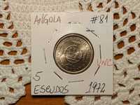 Angola - moeda de 5 escudos de 1972
