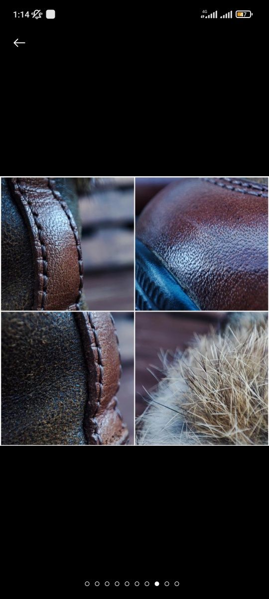 Высокие кроссовки ботинки hogan interactive натуральная кожа мех енота