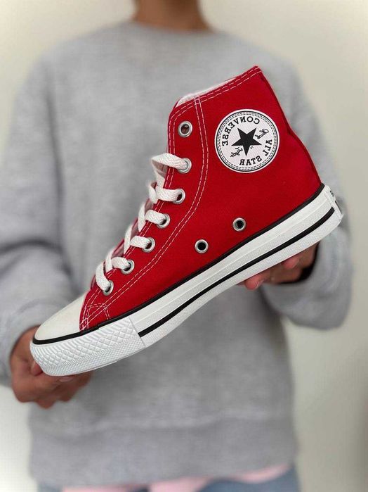 Converse all star red кеди конверси високі червоні олл стар 36-40