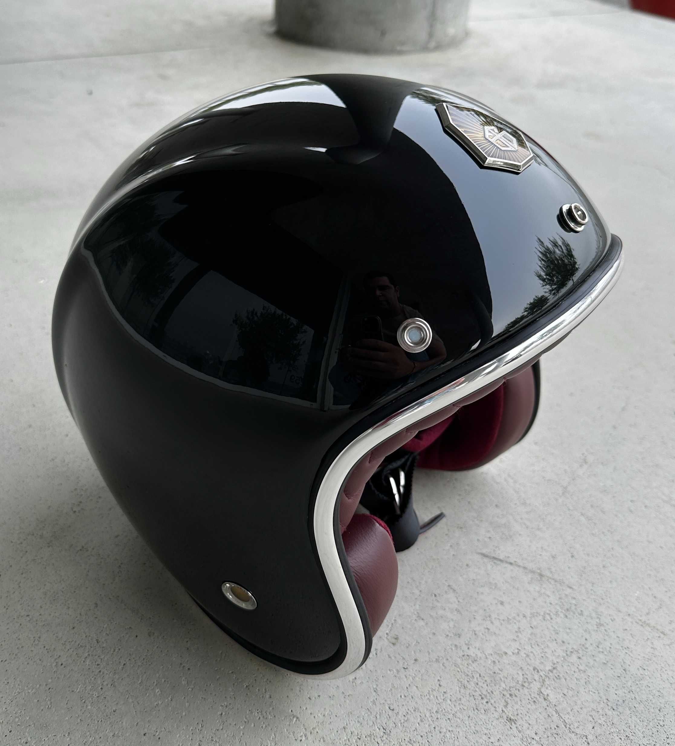 Capacete GUANG Open Face Glossy - Tamanho XL