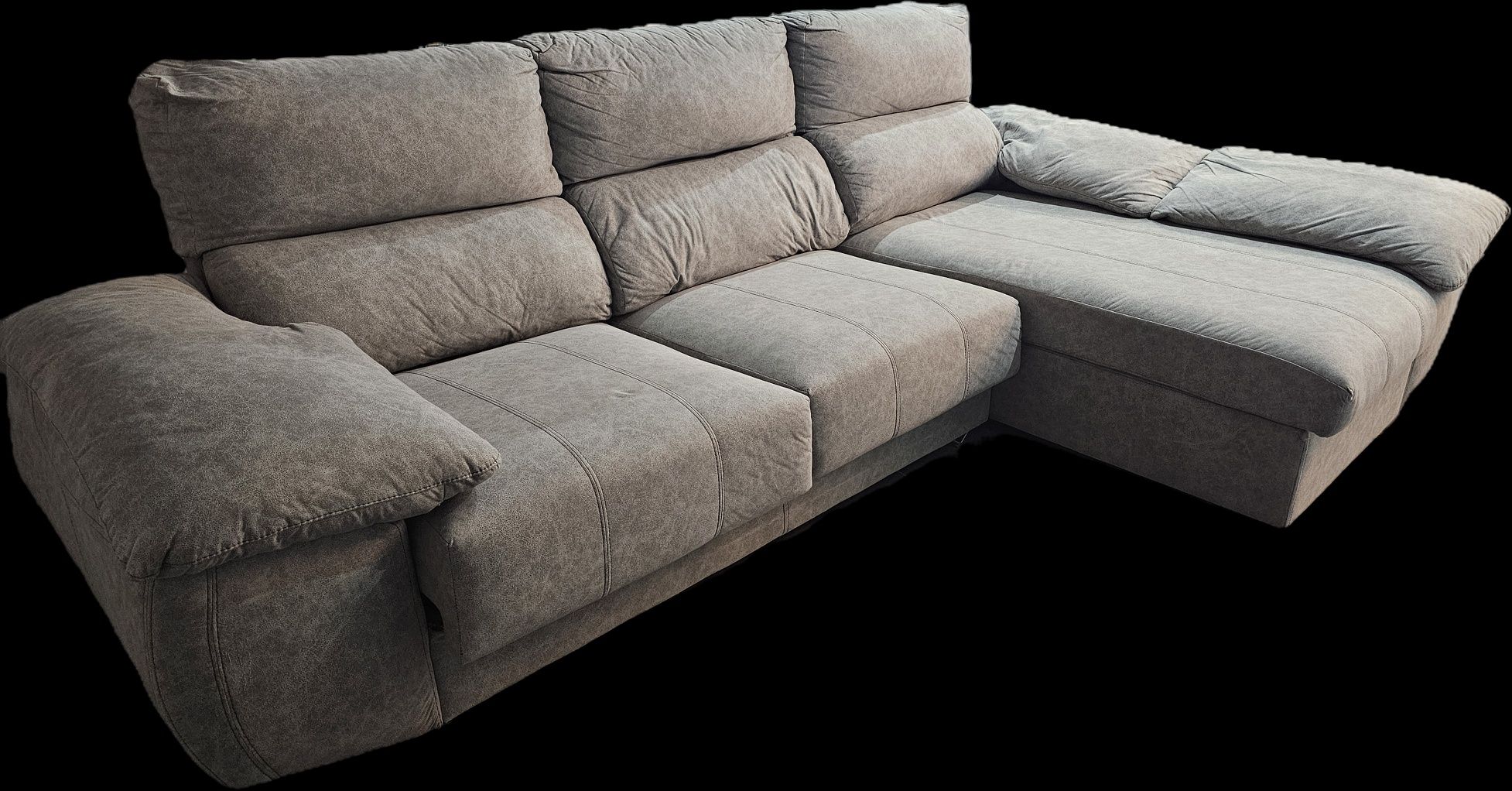 Sofá Chaise Lounge cinzento