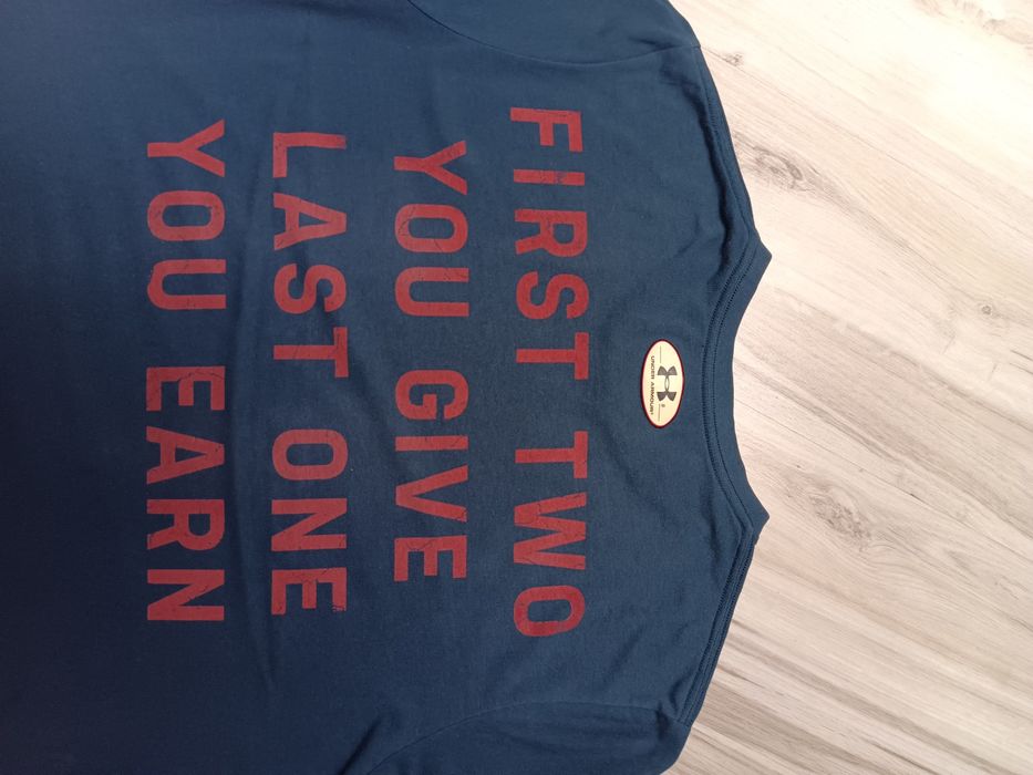 T-shirt bawełniany męski under armour project rock rozmiar m