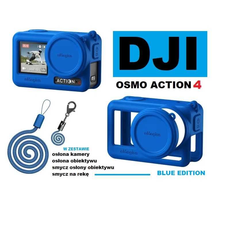 DJI Osmo Action 4 BLUE - silikon + smycze