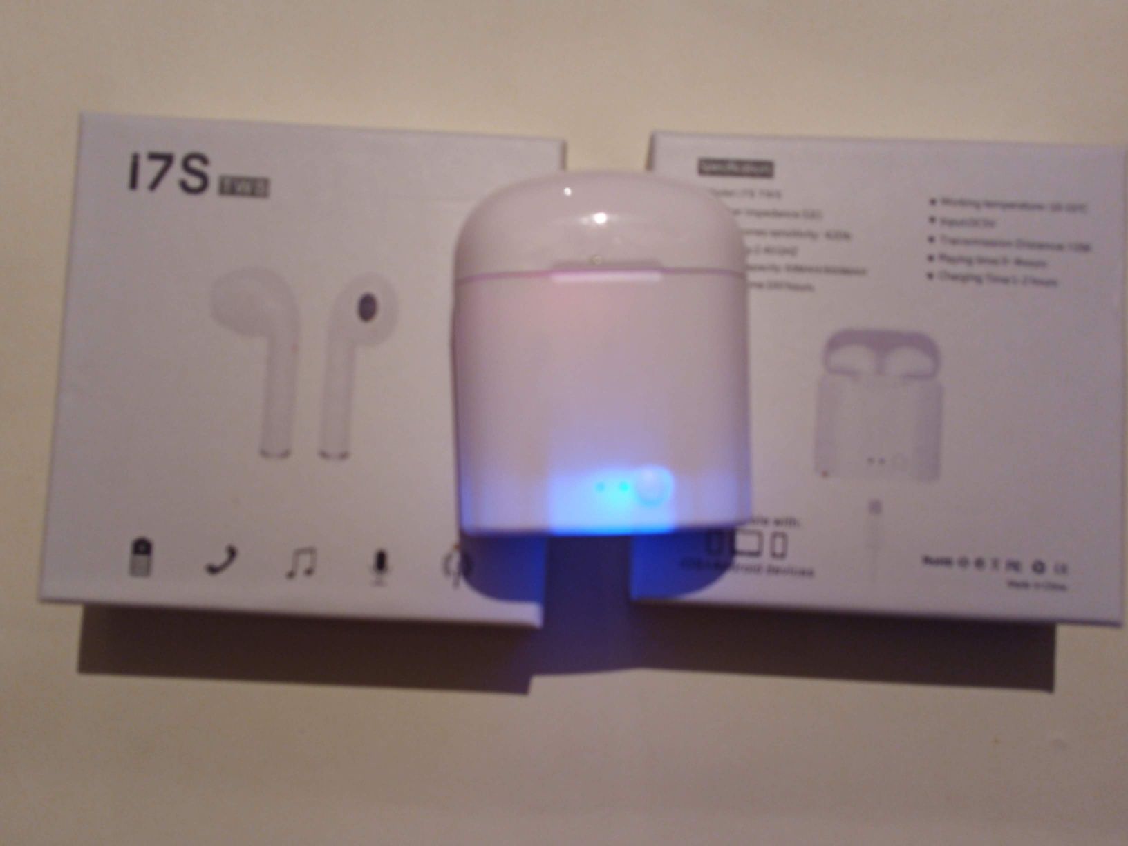 Міні бездротові Bluetooth V5.0 навушники -I7s TWS- +зарядним Box