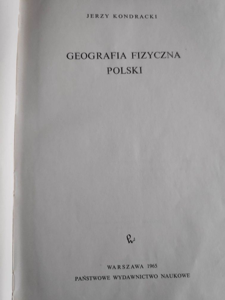 Geografia fizyczna Polski Jerzy Kondracki