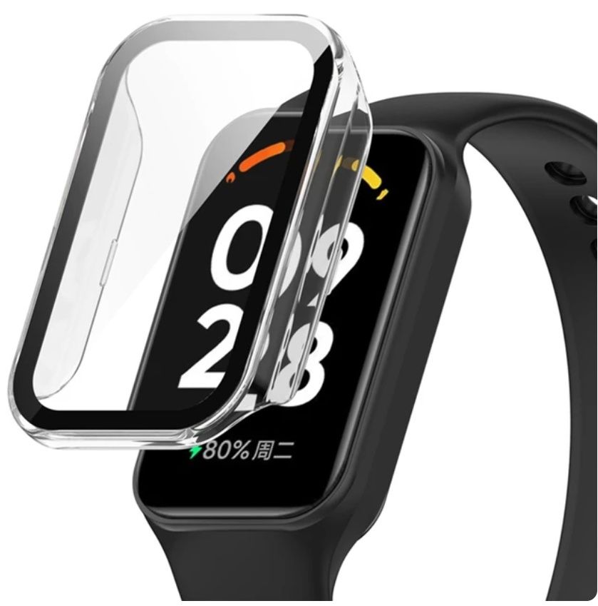 Etui z wbudowanym szkłem 2w1 do Xiaomi Mi Band 8 Active |KOLORY