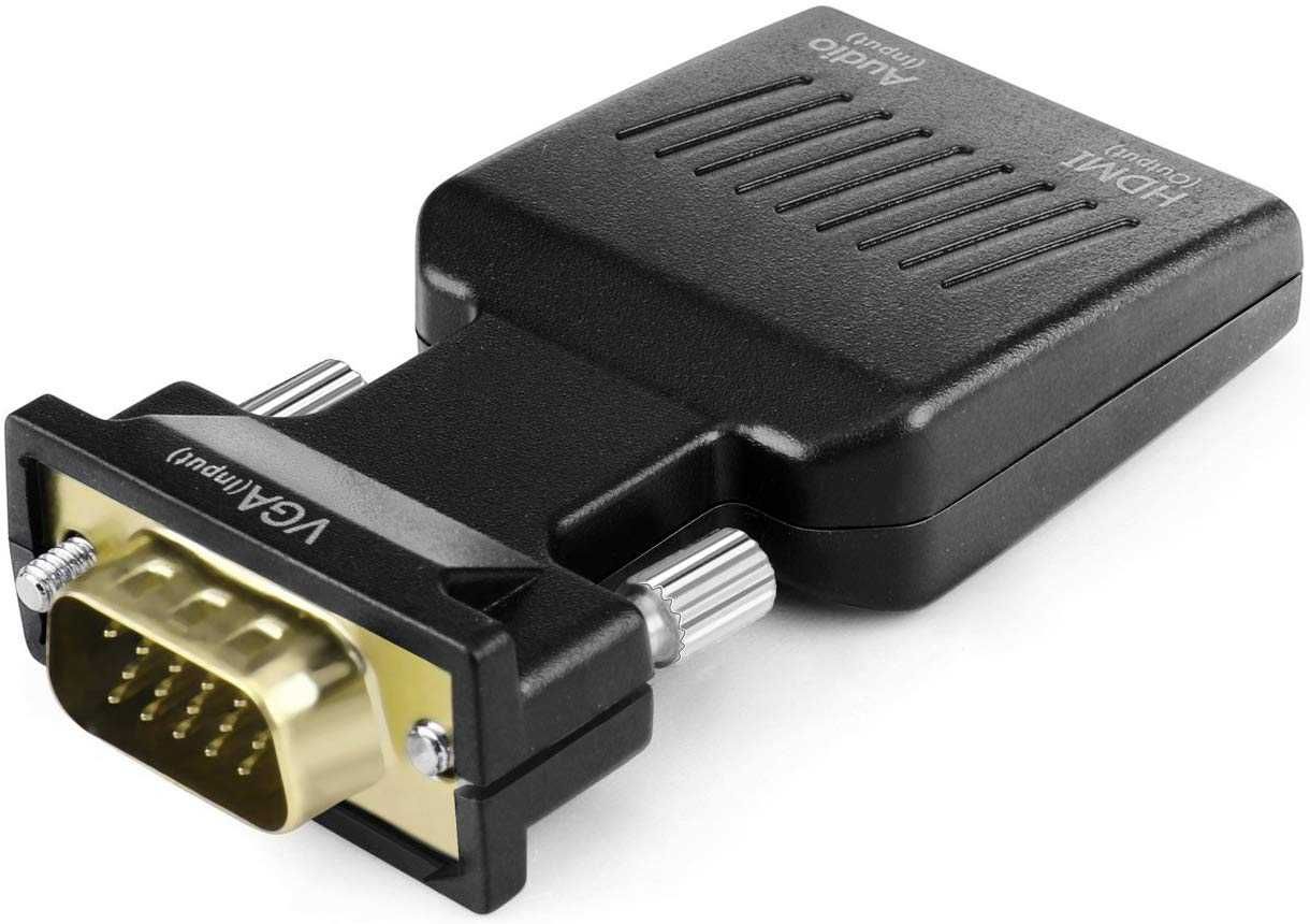 Adapter Konwerter VGA D-SUB do HDMI + Audio Dzwięk