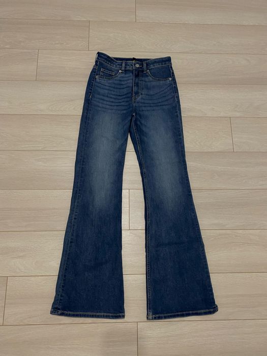 сині кльош джинси HM, свага , y2k