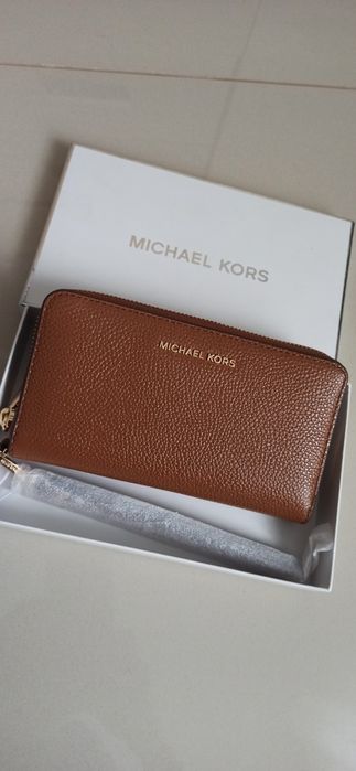 Michael Kors Jet Set Portfel skóra, brązowy ,NOWY