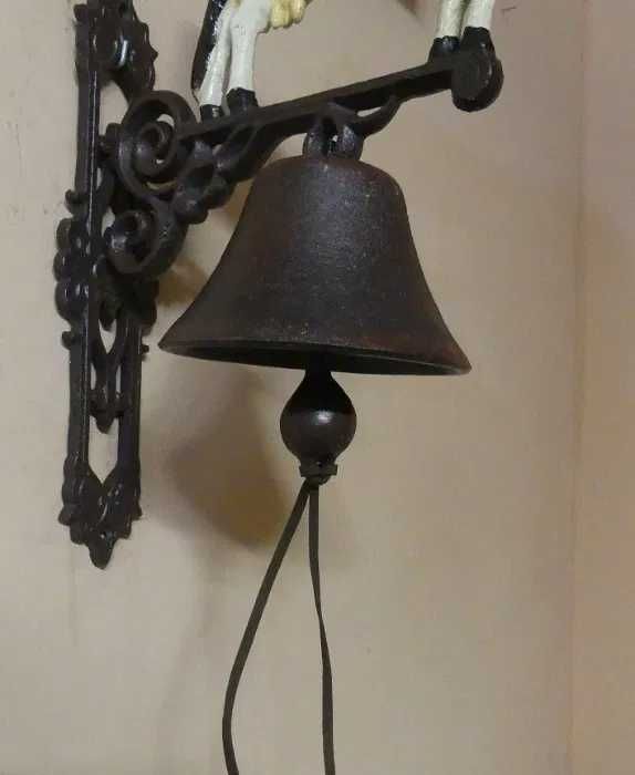 Duży użytkowy DZWON żeliwo żeliwny KROWA dzwonek